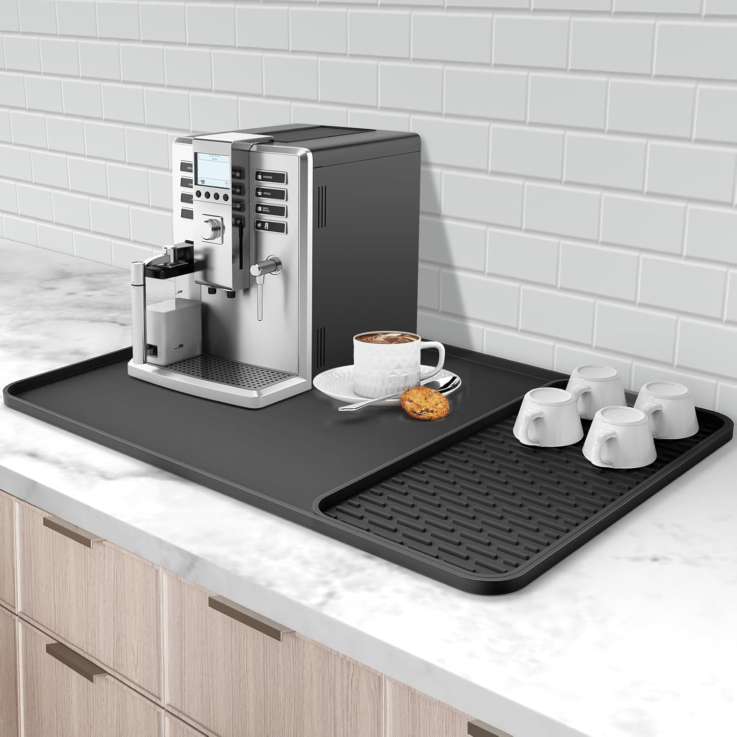 silicone-coffee-mat-24x16-bar-mat-with-detachable-dish-drying-mat-fits-under-coffee-maker-dish-rack