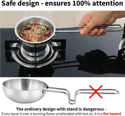 1.5 Cup Tadka Pan, 360 Ml Triply Stainless Steel Pan, Induction Pan, Silver (STP15)6