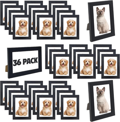 Set of 36 Picture Frame Bulk 4X6 Photo Picture Frames Gallery Wall Photo Frames Simple Black Picture Frames for Wall or Tabletop Display Photos, Paintings, Artwork1