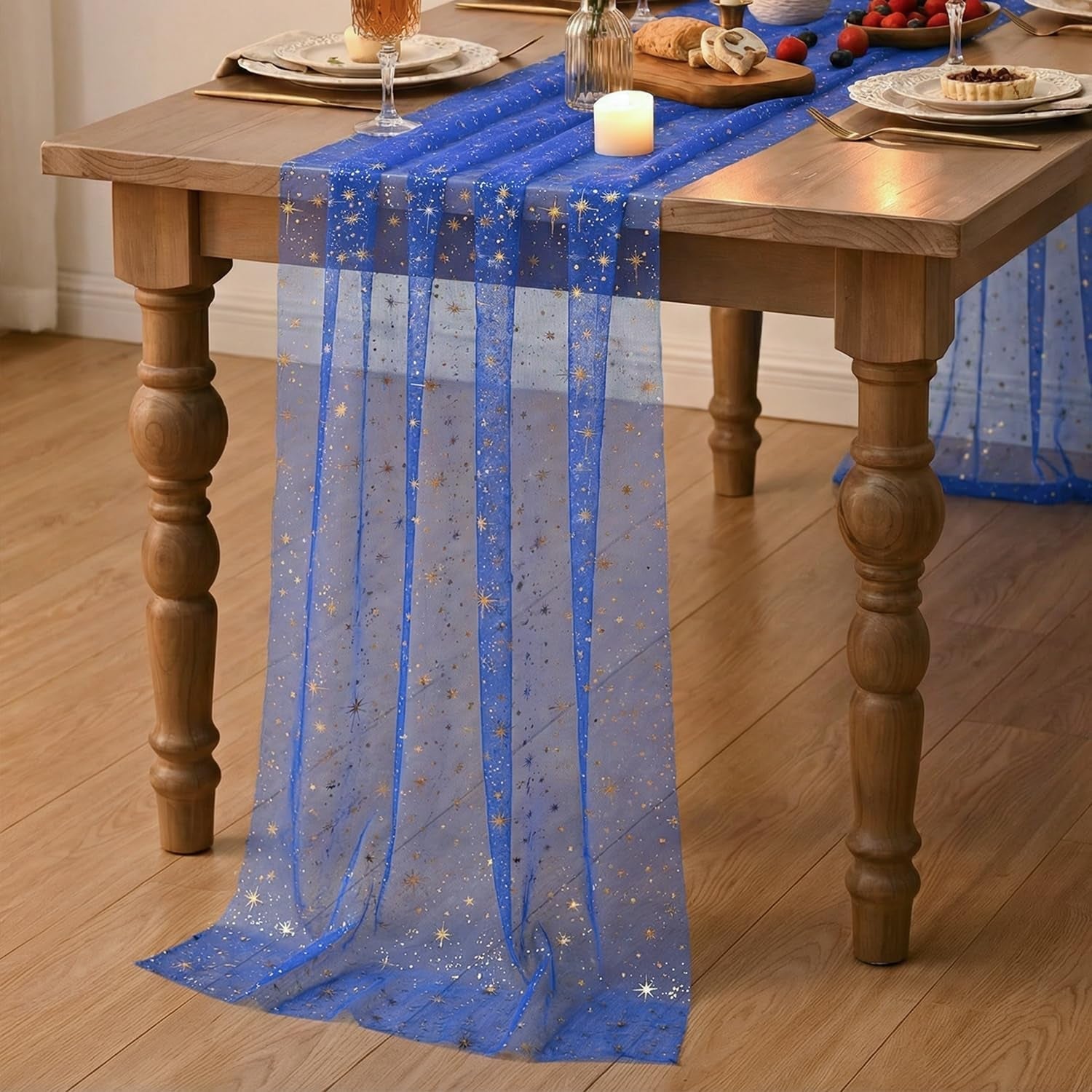 gold-stars-dark-blue-gauze-table-runner-120-inch-10ft-reversible-glitter-sheer-dining-wedding-holiday-birthday-table-decor-for-home-party