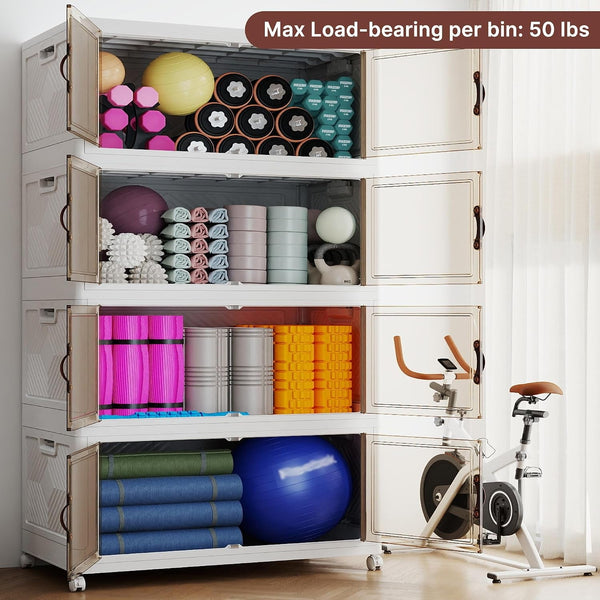 1288QT Extra Large Stackable Storage Bins with Lids & Wheels5