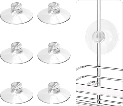 6Pcs Shower Caddy Connectors to Smooth Surface Use1