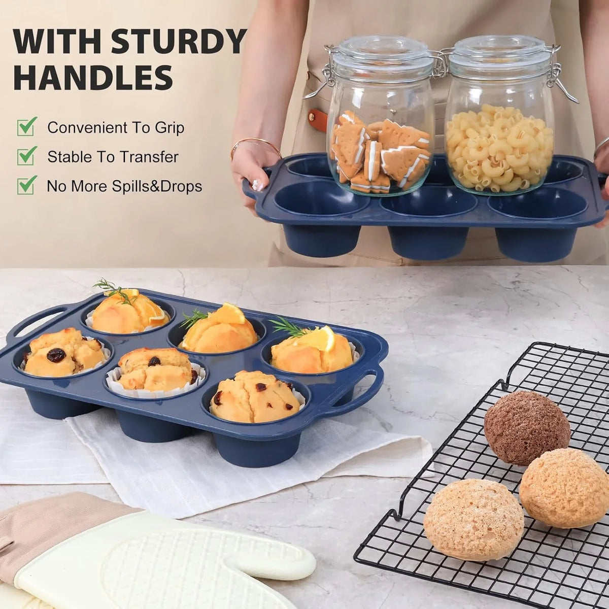 jumbo-silicone-muffin-pan-with-frame-non-stick-large-cupcake-baking-tin-silicone-cupcake-pan-with-handles-6-cup-bpa-free-silicon-muffin-tin-tray-extra-large-for-baking-egg-bites-mold-grey