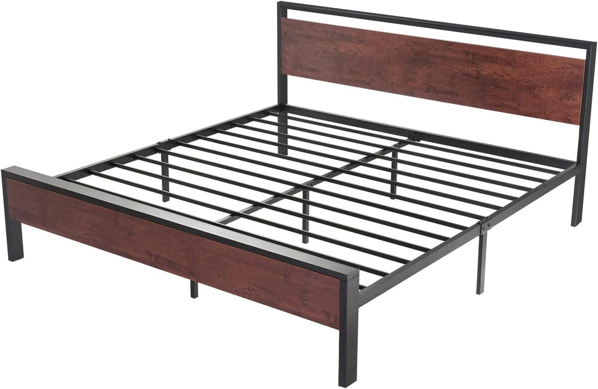 14-inch-king-size-metal-platform-bed-frame-with-wooden-headboard-and-footboard-mattress-foundation-no-box-spring-needed-large-under-bed-storage-mahogany