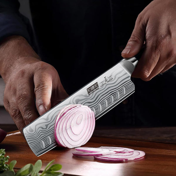 7 Inch Nakiri Knife, Japanese Vegetable Cleaver Knife for Chopping6