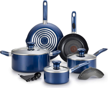 B037SE64 B037SE Excite Proglide Nonstick Thermo-Spot Heat Indicator Dishwasher Oven Safe Cookware Set, 14-Piece, Blue1