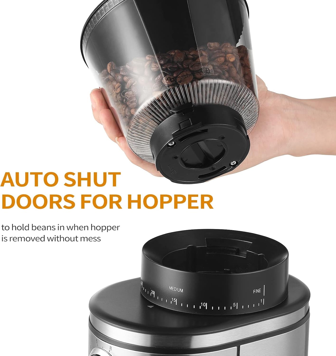 burr-coffee-grinder-electric-conical-coffee-bean-grinder-with-30-adjustable-grind-settings-for-2-12-cups-sliver-black
