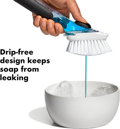 OXO Good Grips Soap Dispensing Dish Brush Storage Set2