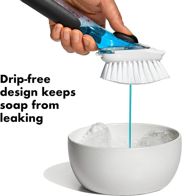 OXO Good Grips Soap Dispensing Dish Brush Storage Set2