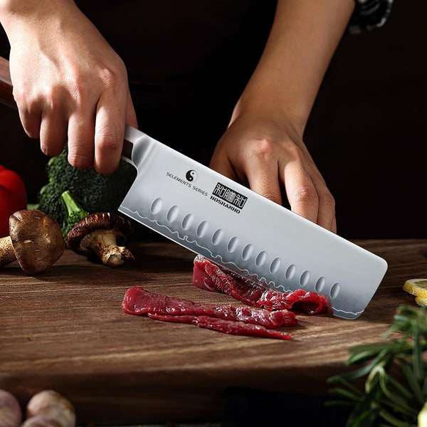 Nakiri Knife 7", Razor Sharp Japanese Chef Knife for Vegetables7