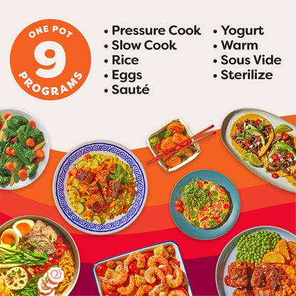 , 6-Quart Whisper Quiet 9-In-1 Electric Pressure Cooker, Slow Rice Steamer, Sauté, Yogurt Maker, Warmer & Sterilizer, Free App with 800+ Recipes, Stainless Steel2