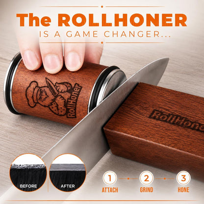 Rolling Knife Sharpener, 3-Disc Magnetic Knife Sharpening Kit2