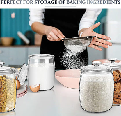 Wide Mouth Glass Jar with Airtight Lid, 1/2 Gal Clear Container7