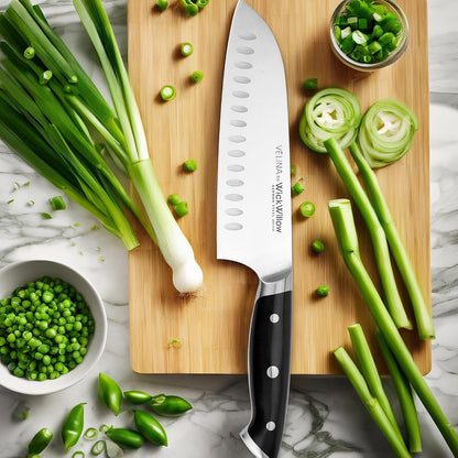 7” Santoku Knife – Sharp Forged German Steel Kitchen Knife9