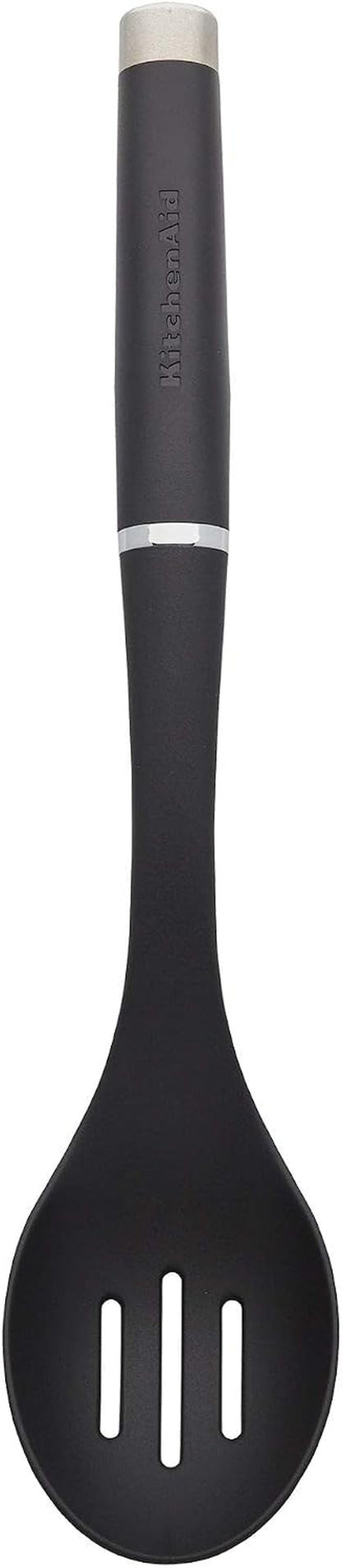 Kitchenaid KO004OHOBA Gourmet Nylon Slotted Spoon,Matte Black2