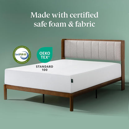 10 Inch Queen Green Tea Cooling Memory Foam Mattress, Medium Feel5