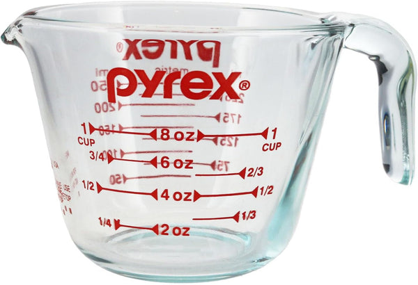 Prepware 1 Cup Measuring Cup, Clear W/ Red Measurements (6001074)1