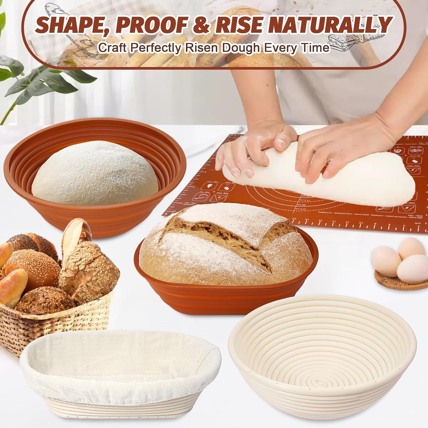 sourdough-starter-kit-with-enamel-cast-iron-pot-complete-sourdough-bread-baking-supplies-round-oval-bread-proofing-basket-with-34-oz-starter-jar-bread-making-tools-kit