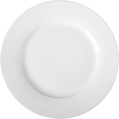 6-Piece White Dinner Plate Set, Microwave and Dishwasher Safe for Everyday Use, 10.5 Inches1