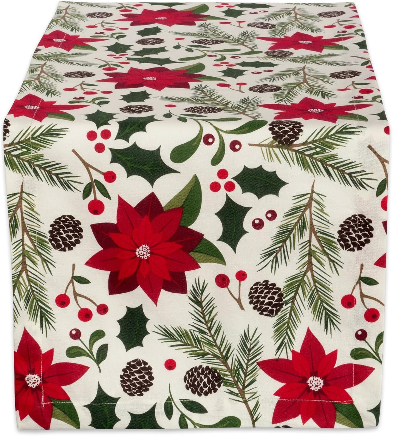 woodland-holly-christmas-holiday-kitchen-table-decor-table-runner-14x72-poinsettia-christmas-greenery