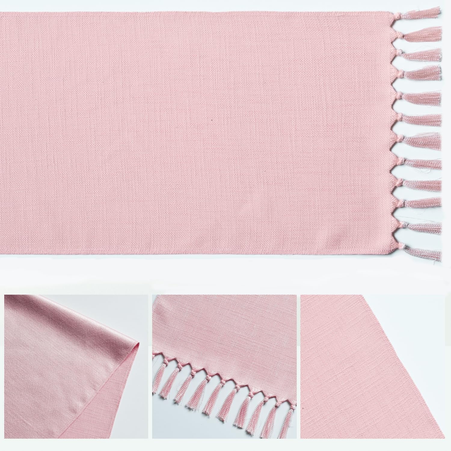 blush-pink-tassel-table-runner-linen-blend-rustic-farmhouse-style-kitchen-table-decoration-holiday-wedding-party-dinning-decor-13x48-inch