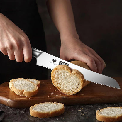 5PCS Japanese Kitchen Knife Set, Sharp Chef Knives & Wood Handle | Professional Ultra Sharp High-Carbon Stainless Steel Cooking Knife Set with Ergonomic Wood Handle, Elegant Box for Home Gift6