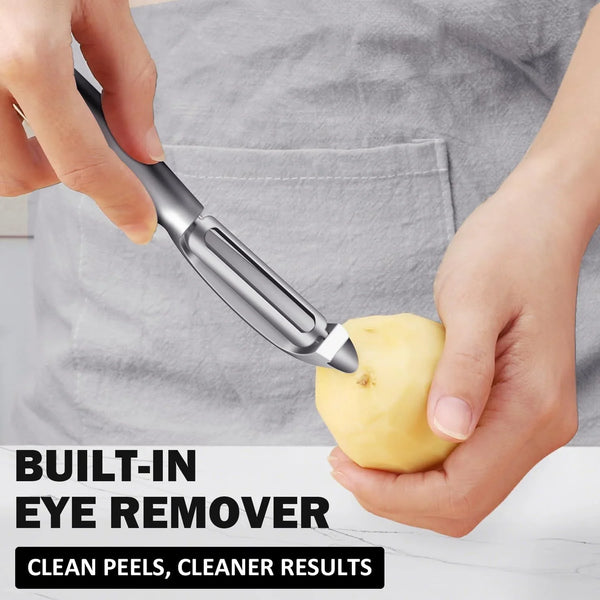 Vegetable Peeler for Kitchen, Potato Peelers for Fruit Straight Blade, Durable Non-Slip Handle, Set of 26