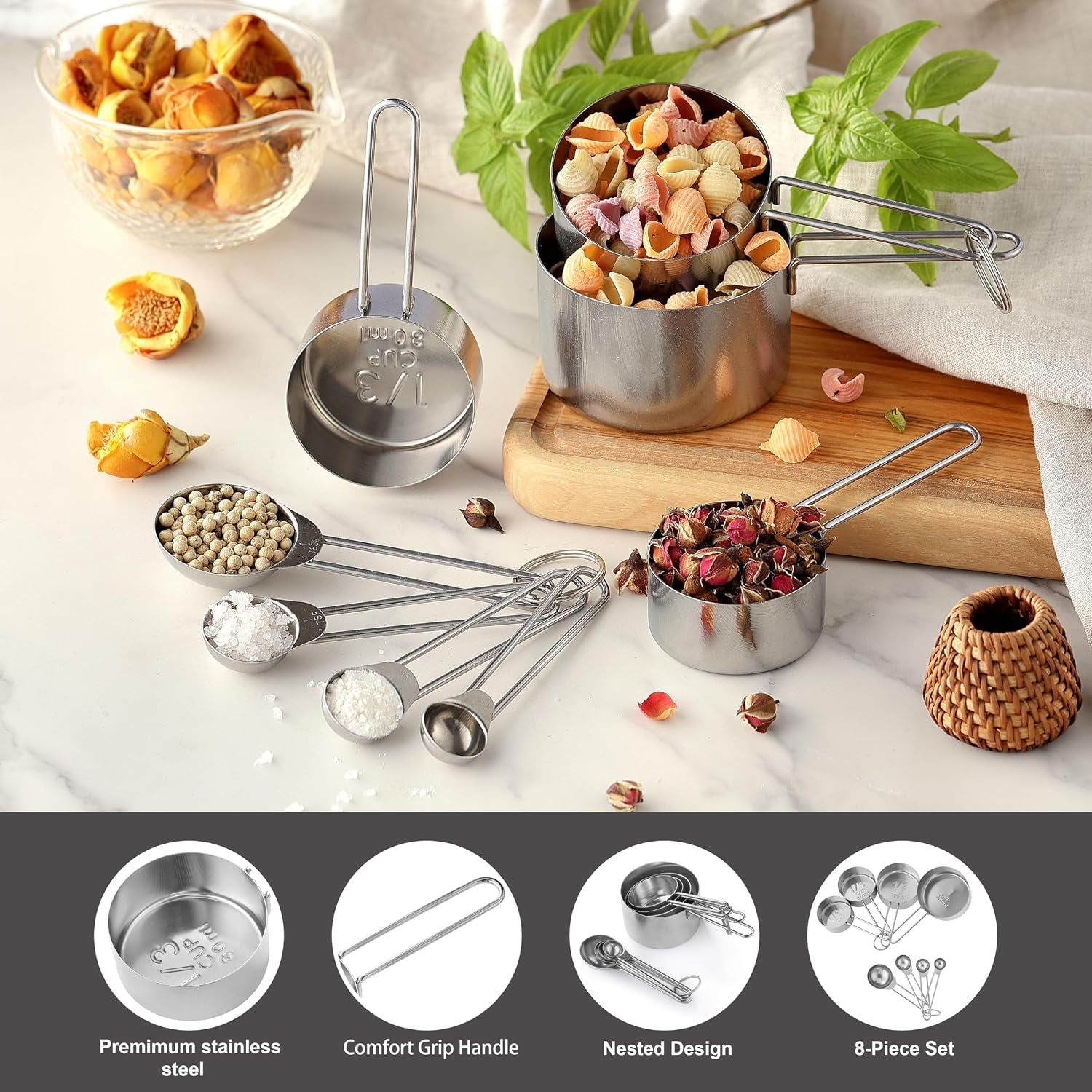 8pcs-measuring-cups-ohola-stainless-steel-measuring-cups-and-spoons-set-great-for-cooking-and-baking