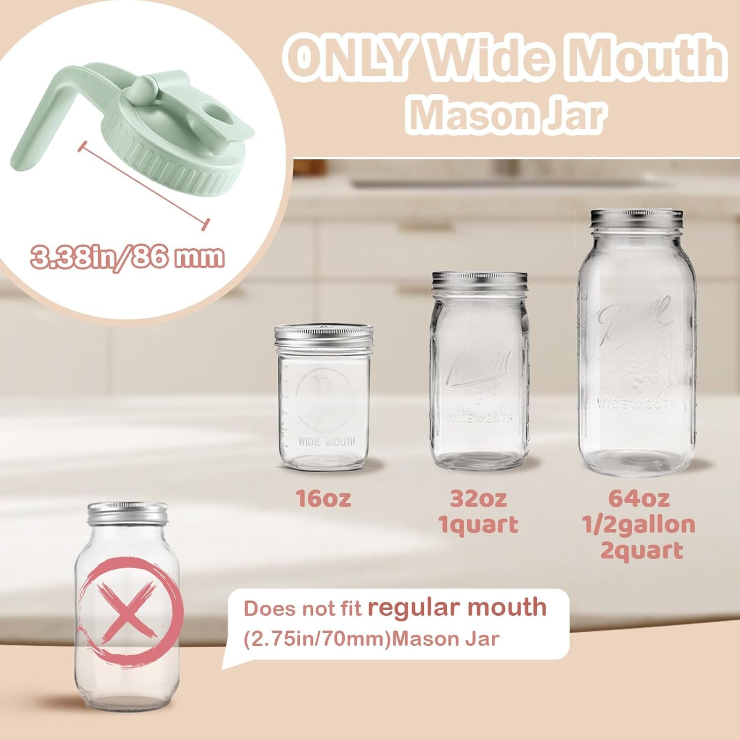 2-pack-wide-mouth-mason-jar-lids-v-shaped-with-handle-mason-jar-pour-spout-lid-with-extended-flip-lid-easy-to-open-airtight-leak-proof-and-durable