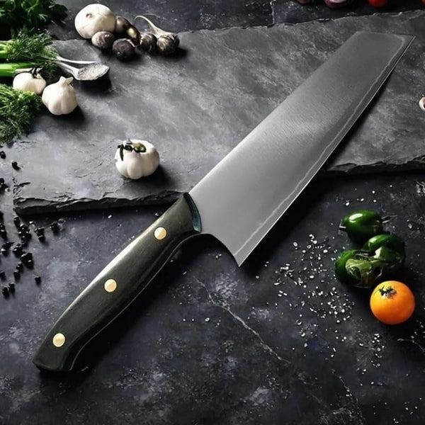 Meat Cleaver, Steel Japanese Slicing Knives Sushi Knife Professional Kiritsuke Knives Kitchen Cooking Cutter3