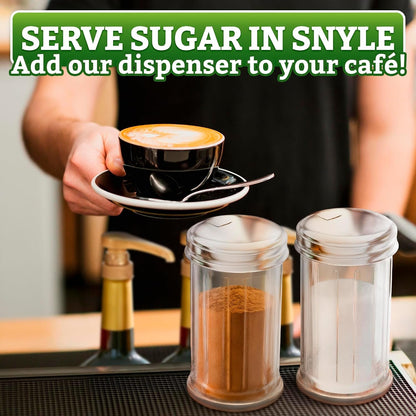 Set of 2 Glass Sugar Dispenser with Pour Spout, 12 Oz, Flip Lid7