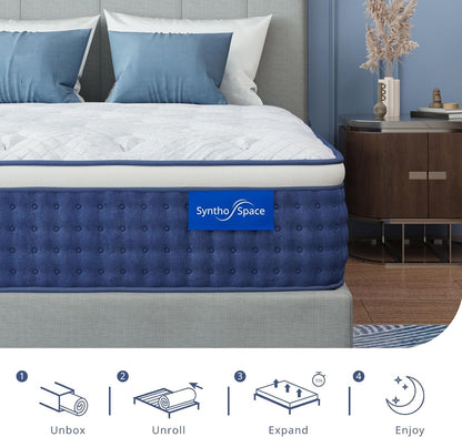 King-Size Hybrid Mattress 14 Inch King Mattress in a Box7