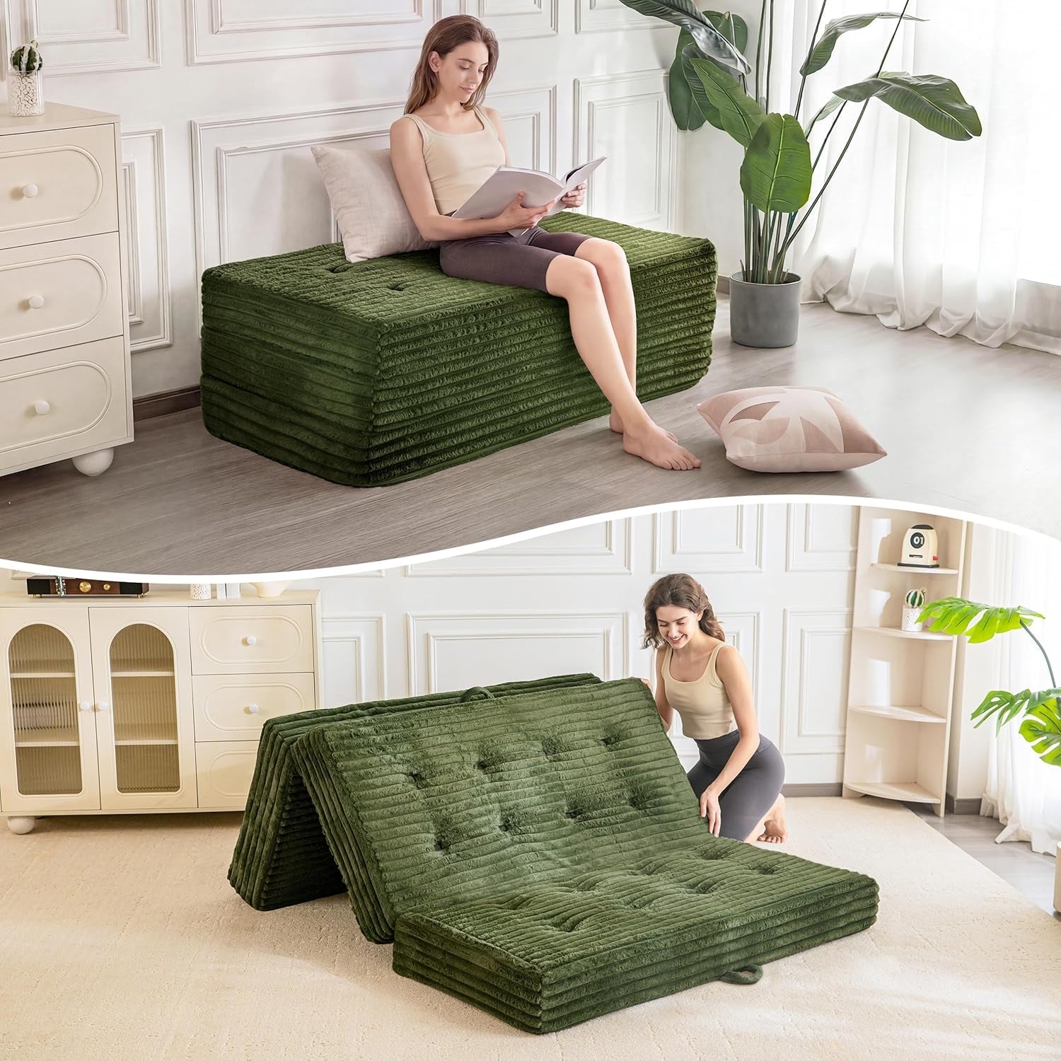 floor-sofa-couch-6-inch-tri-fold-floor-sofa-bed-folding-mattress-with-handles-soft-faux-fur-folding-bed-with-supportive-foam-filling-portable-couch-for-living-room-full-dark-green