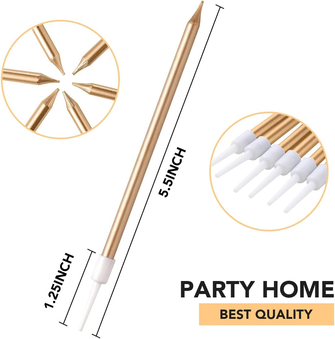 24-count-party-long-thin-cake-candles-metallic-birthday-candles-in-holders-for-birthday-cakes-cupcake-champagne-gold