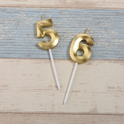 65Th Birthday Decorations for Women Men,Gold 65 & 56 Birthday Candles2