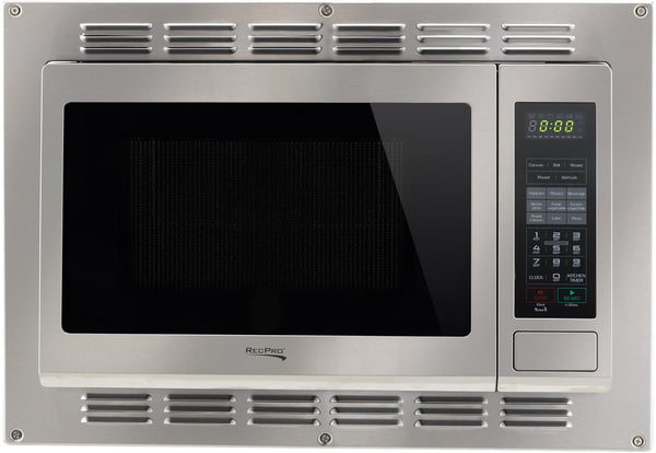 1.1 Cu. Ft. RV Convection Microwave Stainless Steel | 120V, 900W, Touchpad Controls, LED Digital Display, Child Safety Lock, Weight and Time Defrost2