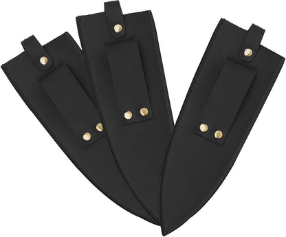Cowhide Leather Knife Sheath, 8 Inch Chef Knife Guard, Heavy Duty Universal Knife Cover or Sleeves, Chef Meat Cleaver Sheath with Belt Loop(8.2" Lx2.2 W)5