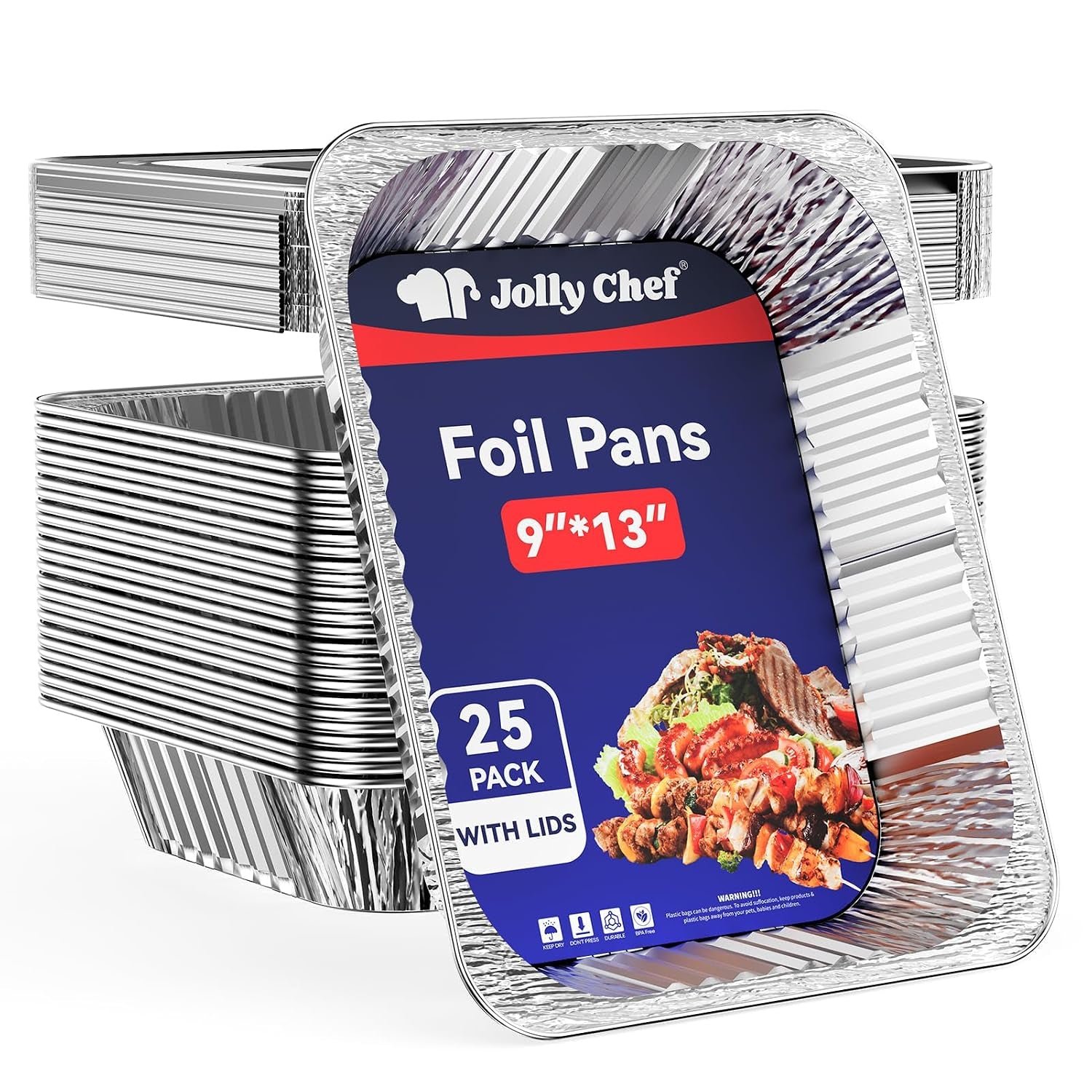 9x13-aluminum-pans-with-lids-25-pack-disposable-foil-food-containers-with-lids-for-cooking-heating-storing-prepping-food-thanksgiving-christmas-parties