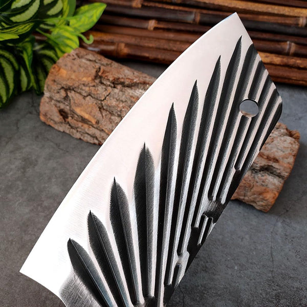 Meat Cleaver,Cleaver Knife 7 Inch Stainless Steel Chef Knife Professional Kitchen Knives Meat Vege Slicer Sharp Cooking Knife Handmade Wood Handle4