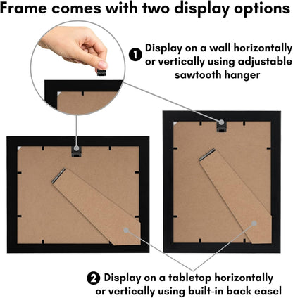 8X10 Picture Frame - Engineered Wood - Black4