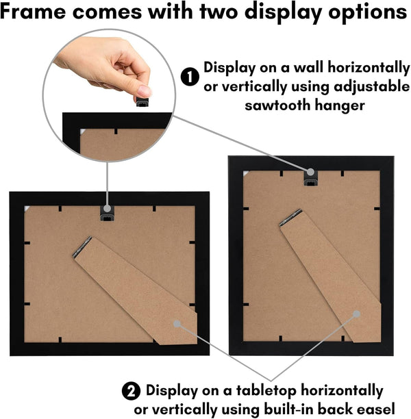 8X10 Picture Frame - Engineered Wood - Black4