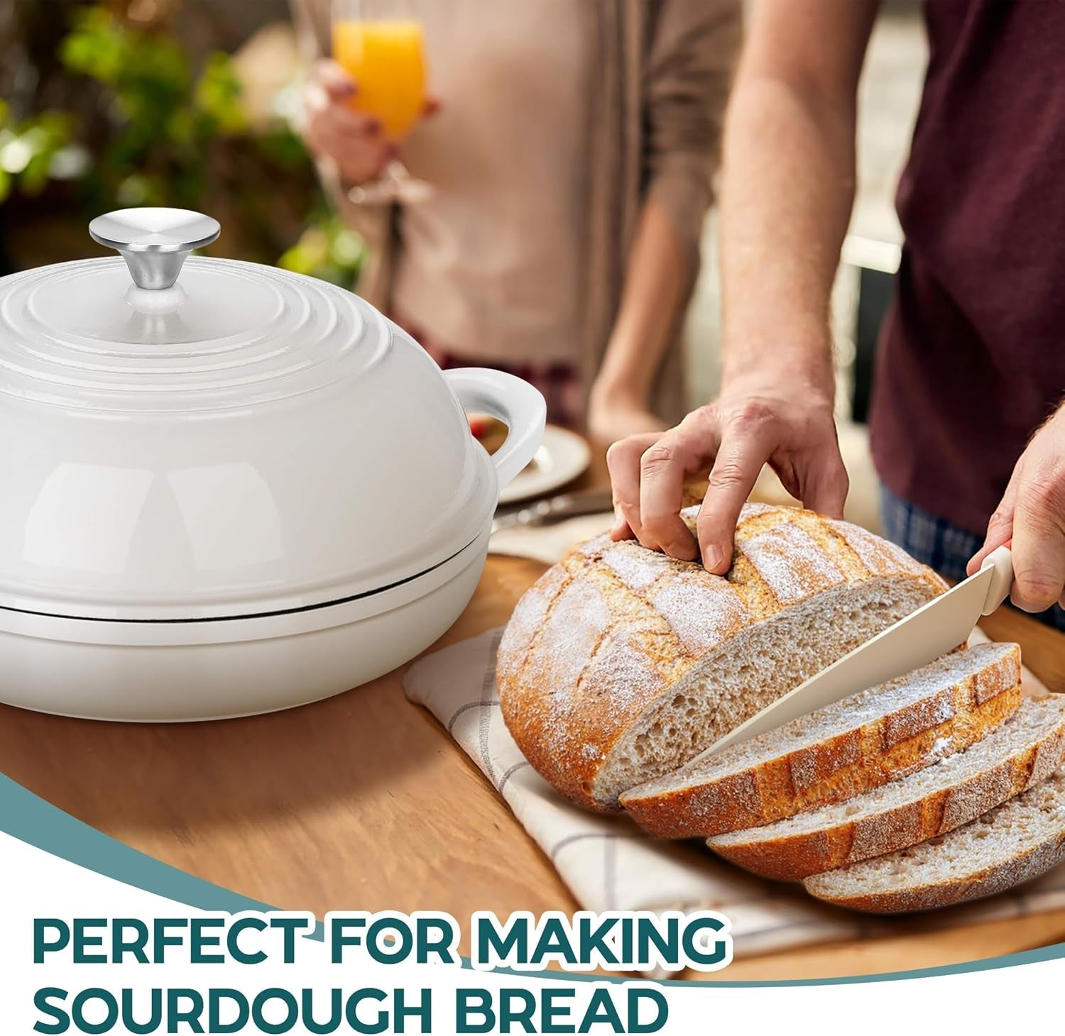 dutch-oven-for-sourdough-bread-baking-6-qt-round-enameled-cast-iron-dutch-oven-for-homemade-artisan-bread-dome-lid-shallow-base-matte-black-interior-durable-oven-safe-to-500-white