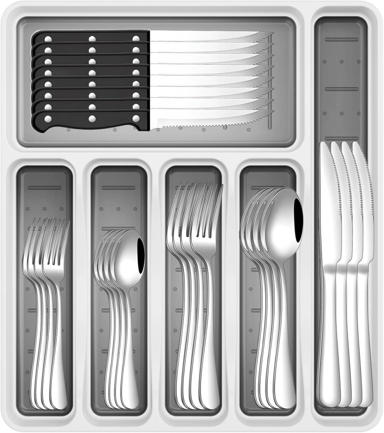 49-piece-silverware-set-with-organizer-stainless-steel-flatware-utensils-set-for-8-forks-and-spoons-silverware-set-cutlery-set-with-steak-knives-dishwasher-safe