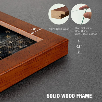 5X7 Picture Frame Set of 2 Made of Solid Wood Photo Frame with Real Glass for Pictures 4X6 with Mat or 5X7 without Mat, Wall Mount or Tabletop Gallery Photo Frames Brown4