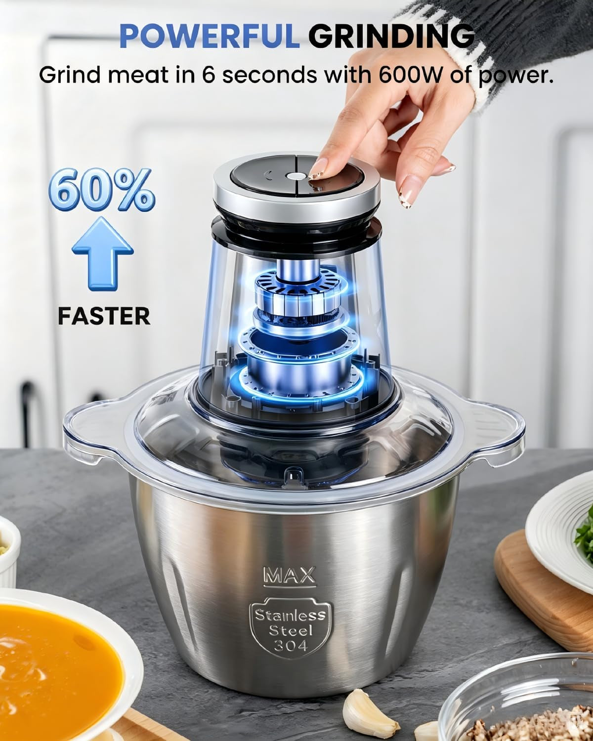 food-processor-10-cup-electric-food-chopper-600w-meat-grinder-sharp-stainless-steel-blades-chop-meat-vegetables-onions-and-baby-food-stainless-steel-bowl-compact-and-easy-to-clean