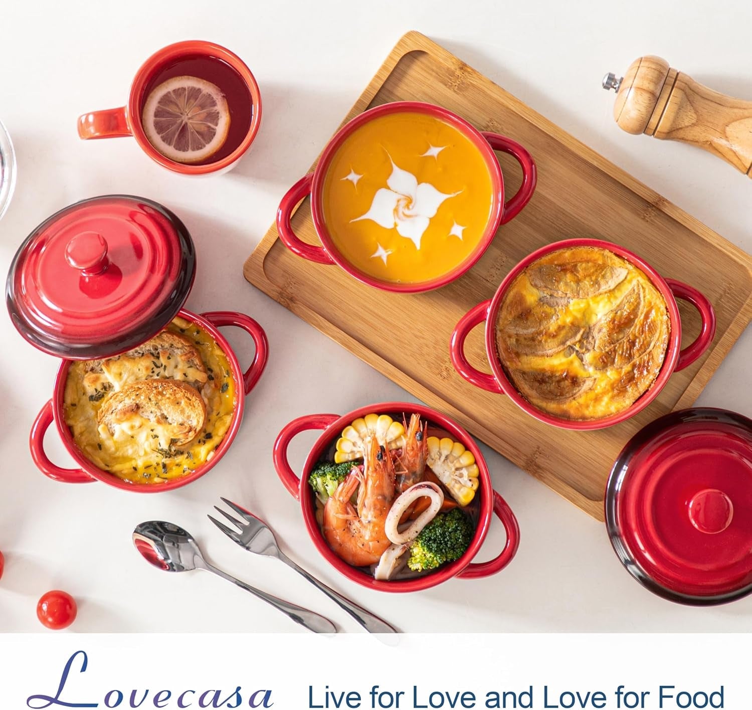mini-cocotte-set-12-oz-small-casserole-dishes-with-lids-soup-bowls-with-handles-individual-baking-ramekins-oven-microwave-dishwasher-safe-set-of-4-red