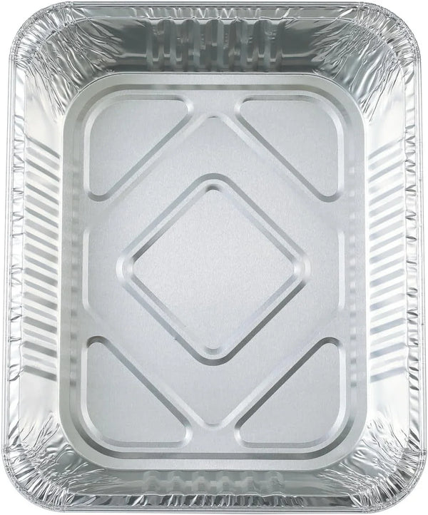 Aluminum Pans 9X13 Disposable Foil Pans (10 Pack) Half Size Deep Steam Table Pans Extra Thick for Baking, Cooking, Roasting, Heating, Serving & Lining Steam-Table Trays6