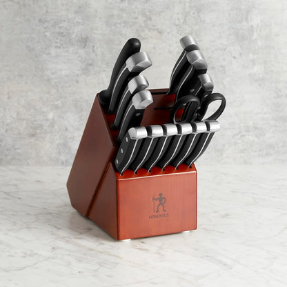HENCKELS Premium Quality 15-Piece Knife Set with Block, Razor-Sharp, German Engineered Knife Informed by over 100 Years of Masterful Knife Making, Lightweight and Strong, Dark Brown3