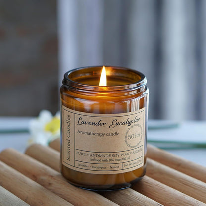 Lavender Eucalyptus Candles for Home Scented3