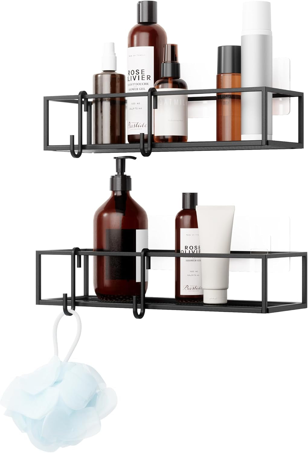 cubiko-shower-caddy-metal-floating-adhesive-set-of-2-black
